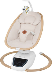 Lionelo Olivia - leżaczek elektryczny, leżaczko-bujaczek dziecięcy Beige Natural