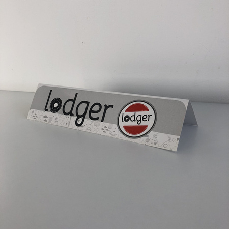 POS marketing Lodger Emblemat logo poziome