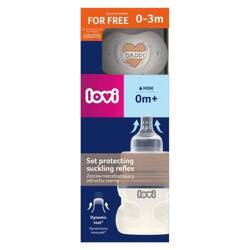 Lovi Zestaw nie Zaburzający Odruchu Ssania Butelka 150ml+Smoczek Love Daddy