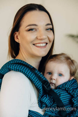 LennyLamb LennyUpGrade Nosidełko Regulowane Splot Tessara 100% Bawełna Basic Line Tanzanit