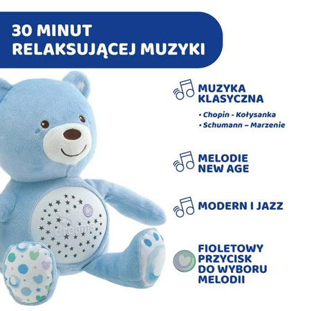 Chicco Miś z Projektorem  Niebieski