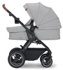 Kinderkraft B-Tour Wózek Głęboko-Spacerowy + Fotelik 0-13 kg Zestaw 3w1 Light Grey
