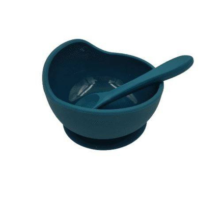 Baby in World Miska Silikonowa Z Przyssawką I Łyżeczką  Ocean