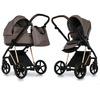 Roan Ivi 2.0 Wózek Głęboko-Spacerowy Rama Rose Gold Mocca + Cybex Aton B2 i-Size Fotelik Samochodowy 0-13kg + Baza One Volcano Black