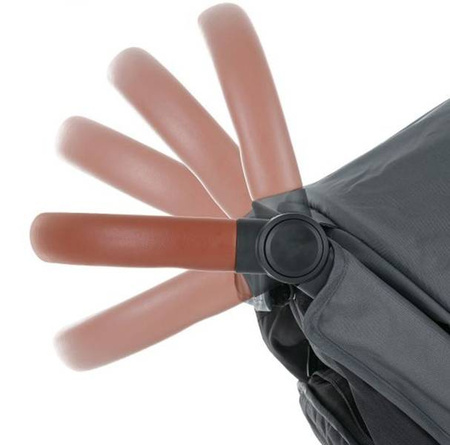 Petite&Mars Street+ Air Wózek Spacerowy Stelaż Oak z Osłoną na Nóżki + Budka Rose Pink