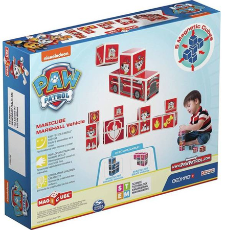 MagiCube Kocki Magnetyczne PawPatrol  Marshall Vehicle