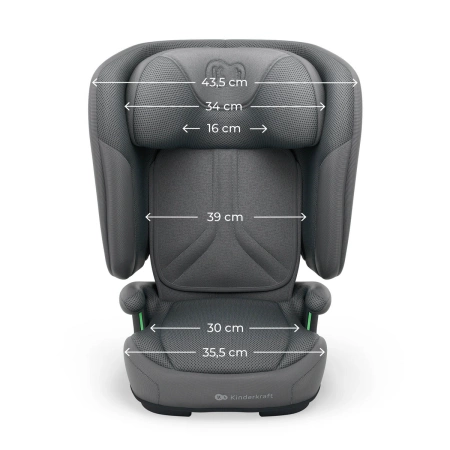 Kinderkraft Unity 2 Fotelik Samochodowy 15-50 kg Szary