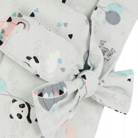 Bonjour Cherie Bambusowy Rożek Dla Niemowlaka 74x74 cm Panda