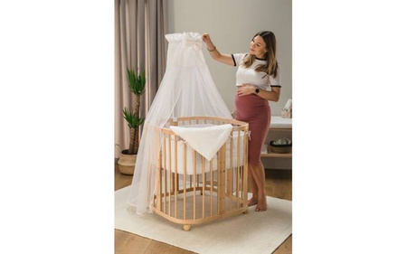 Waldin Łóżeczko Dziecięce 7w1 z Materacem Natural