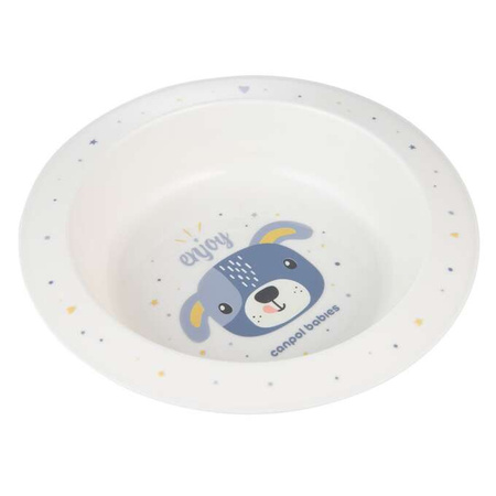 Canpol Babies Miska Plastikowa dla Dziecka 270ml Cute Animals 4/412_blu2 