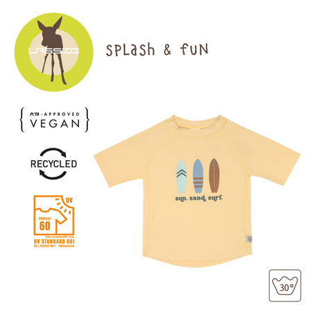 Lassig Koszulka z filtrem UV60 z krótkim rękawem Splash & Fun Deski surfingowe vanilla, rozm. 86