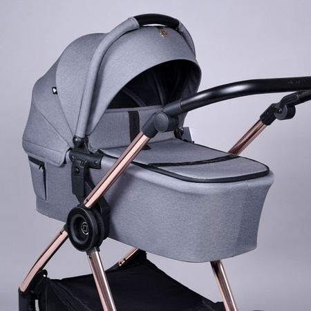 Zokky Ozz Wózek Głęboko-Spacerowy 2w1 Grey Stone