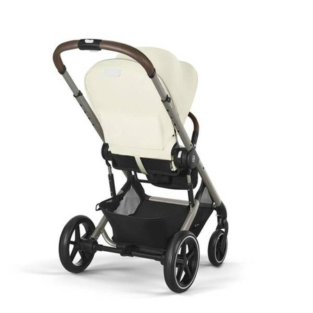 Cybex Balios S Lux 2.0 Wózek Głęboko-Spacerowy Seashell Beige + Cloud G I-Size Fotelik Samochodowy 0-13kg + Osłony Przeciwdeszczowe + Adaptery