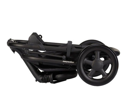 Easywalker Harvey 2 Wózek Głęboko-Spacerowy Night Black (zawiera stelaż, siedzisko z budką i pałąkiem) 