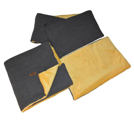 eko, KOMPLET DZIANINOWY KPO-17 GRAFIT/MUSZTARDOWY