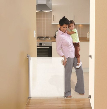 [OUTLET] Dreambaby Bramka Zabezpieczająca Roll Up Biała 