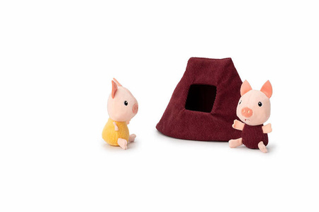 LILLIPUTIENS Zestaw 3 domków dla świnek i wilka 18 m+