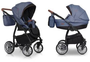 Euro-Cart Passo Pro Wózek Głęboko-Spacerowy 2w1 Denim 03