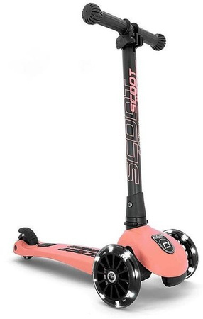 Scootandride Highwaykick 3 LED Hulajnoga Składana Ze Świecącymi Kółkami 3+ Peach