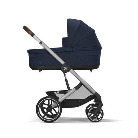 Cybex Balios S Lux 2.0 Wózek Głęboko-Spacerowy Ocean Blue + Cloud G I-Size Fotelik Samochodowy 0-13kg + Osłony Przeciwdeszczowe + Adaptery