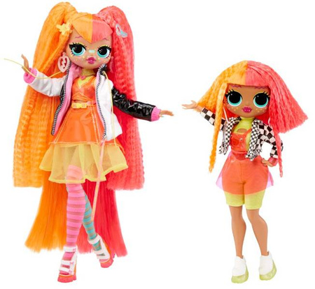 L.O.L. Surprise 707 OMG Fierce Dolls Wysoka Lalka 29cm Neonlicious