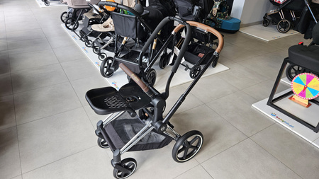 [OUTLET] Cybex Priam 4.0 Rama w Zestawie Ze Stelażem Siedziska Chrome + Brąz