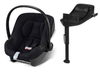 Cybex Aton B2 i-Size Fotelik Samochodowy 0-13kg + Baza One Volcano Black + Kiddy Mufka do Wózka	