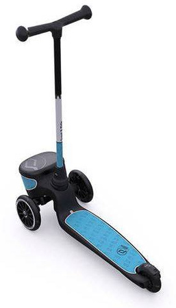 Scootandride Highwaykick 2 Lifestyle Hulajnoga Trójkołowa Balansowa ze Świecącymi Kółkami i Odblaskową Kierownicą 2+ Reflective Steel