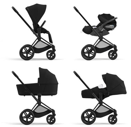 [OUTLET] Cybex Priam 4.0 Wózek Głęboko-Spacerowy Deep Black
