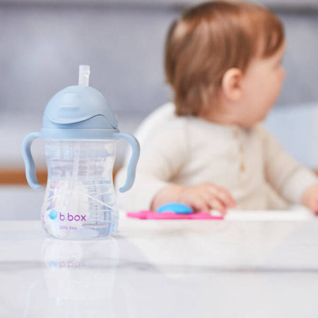 B.box Bidon ze Słomką 240 ml Błękitny