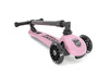 Scootandride Highwaykick 3 LED Hulajnoga Składana ze Świecącymi Kółkami 3+ Rose