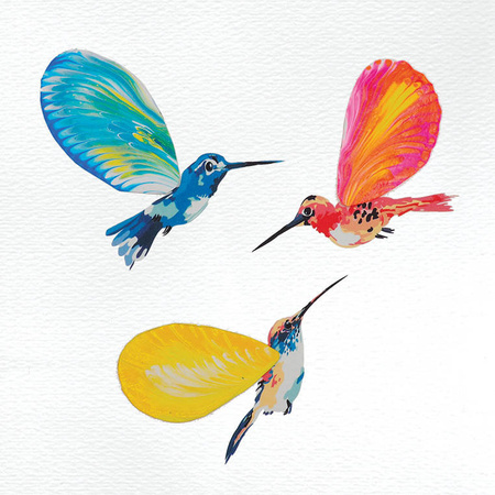 Janod Zestaw kreatywny Malowanie łańcuszkiem Pouring painting Kwiaty I love creativity 8+