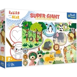 Trefl Puzzle Super Giant Bobaski i Miś 15 el. Bobaski w ZOO