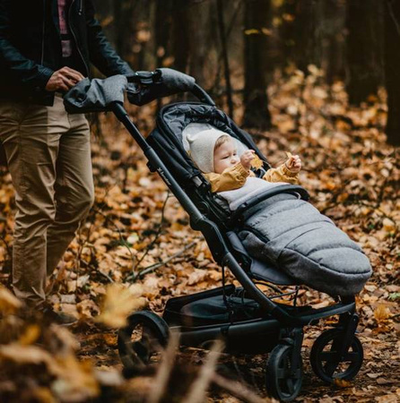 Zaffiro iGrow 2.0 Śpiworek Do Wózka Plusz Melanż Jasnoszary