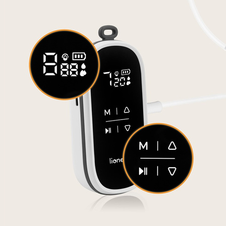 Lionelo Twee Go Podwójny Laktator Elektryczny hands-free Grey Concrete