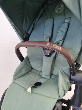 [OUTLET] Cybex Priam 4.0 Wózek Głęboko-Spacerowy Rama Rose Gold Leaf Green 