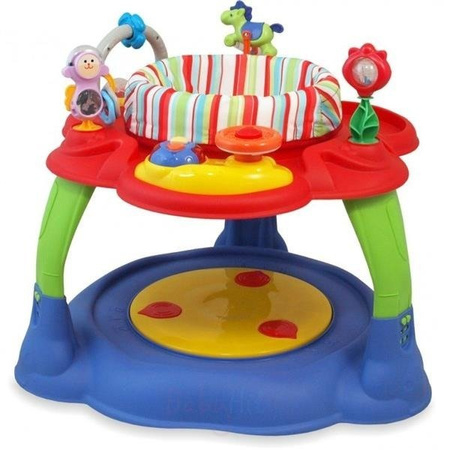 BABY MIX MULTICENTRUM STOLIK EDUKACYJNY SKOCZEK Fioletowo-Czerwony