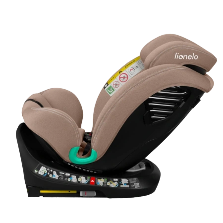 Lionelo Bastiaan one i-Size - obrotowy fotelik samochodowy 0-36 kg | Sand Beige