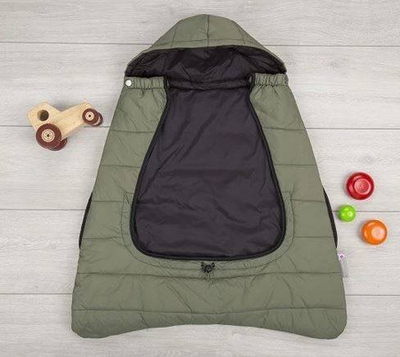 CuddleCo Śpiworek Na Nosidełko/Okrycie Na Nóżki 2w1 Comfi-Cape Khaki