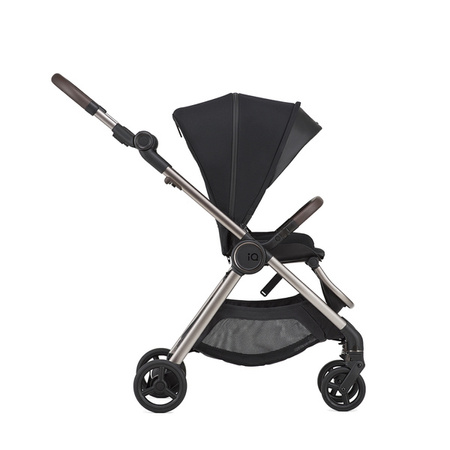 Anex IQ Premium New Transfarmation Wózek Głęboko-Spacerowy Smoky + 	Cybex Aton B2 i-Size Fotelik Samochodowy 0-13kg + Baza One Volcano Black