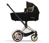 Cybex e-Priam 3.0 Wózek Głęboko-Spacerowy Rama + Tapicerka + Gondola 2w1 Black Wings by Jeremy Scott