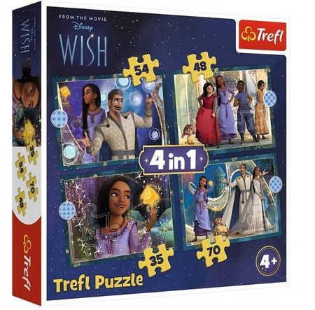 Trefl Puzzle 4w1 Marzenia się Spełniają 