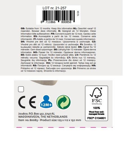 Joueco Drewniany labirynt przeplatanka panda