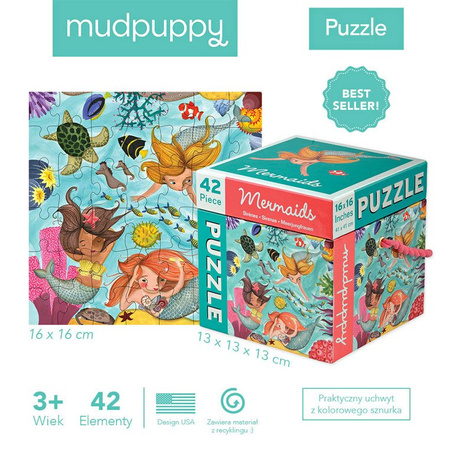 Mudpuppy Puzzle Syreny 42 elementy 3+