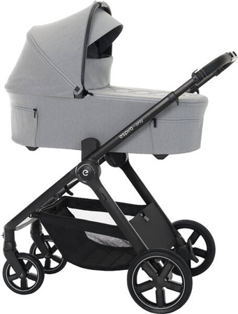 Espiro Only 2025 Wózek Głęboko-Spacerowy 407 Monument Gray + Cybex Cloud G I - Size Fotelik Samochodowy + Baza G