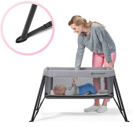 Kinderkraft Movi Łóżeczko Turystyczne  Pink