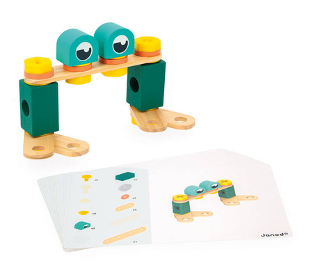 Janod Zestaw konstruktora 50 elementów Brico'kids 3+