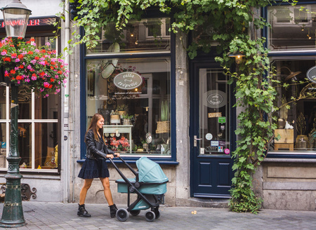 Greentom Wózek Carrycot Black-Sage