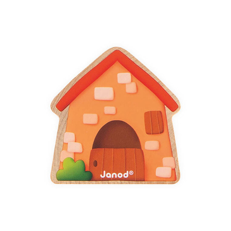 Janod Nawlekanka z drewnianymi owieczkami Farma 2+