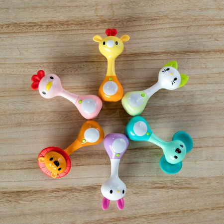 Bo Jungle Sensoryczna grzechotka gryzak Light&Music KURCZAK